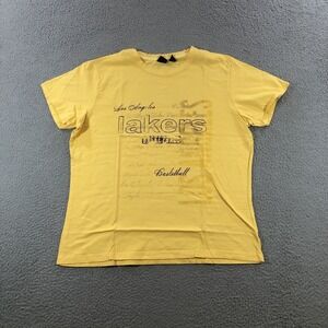 Vtg La Lakers Shirt Women's XL Yellow Gold  Gear For Sports